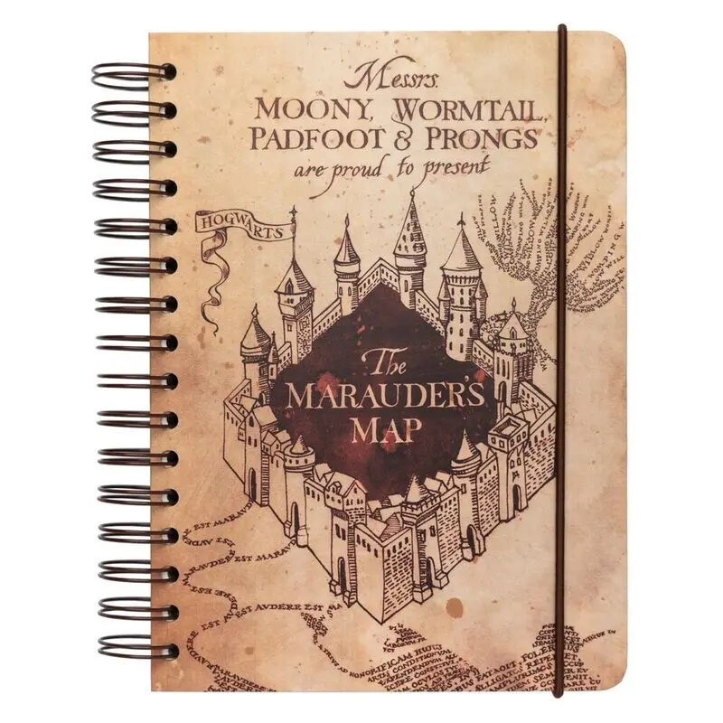 Bloc-notes Erik Harry Potter Marauders Map A5