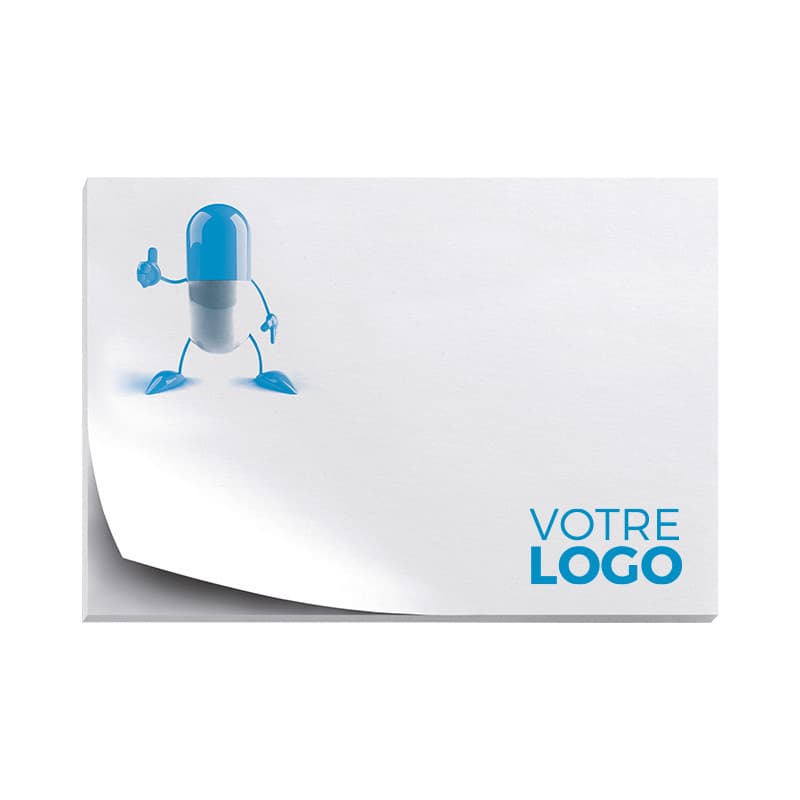 Notes adhésives rectangulaires 25 feuilles Everly - Blocs-notes personnalisés