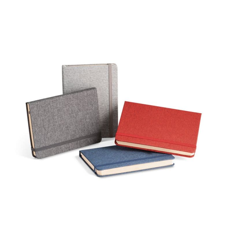 Carnet A5 en PET recyclé avec pages lignées Maverick - Carnets personnalisés
